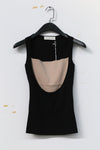 SWAYING/KNIT contrasting color silk tank vest SW23SS1T29 PS59